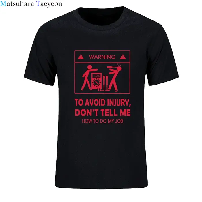 Nouveaux T-shirts 2026 – T-shirt cool « Ne me dites pas comment faire mon boulot » pour électricien 