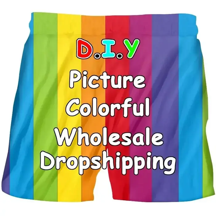 T-shirt personnalisé imprimé 3D pour hommes, conception de bricolage, short de plage, polos personna