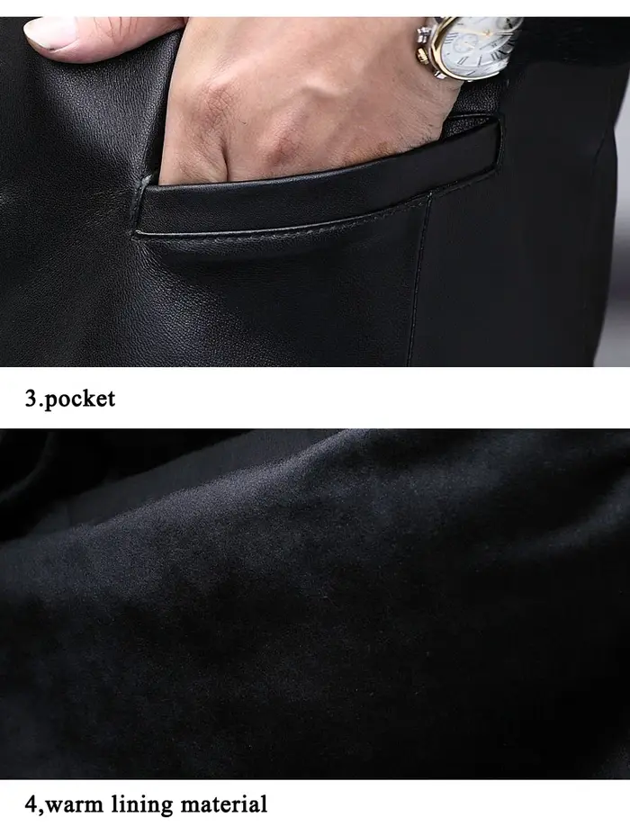Gilet classique en cuir véritable pour Hommes