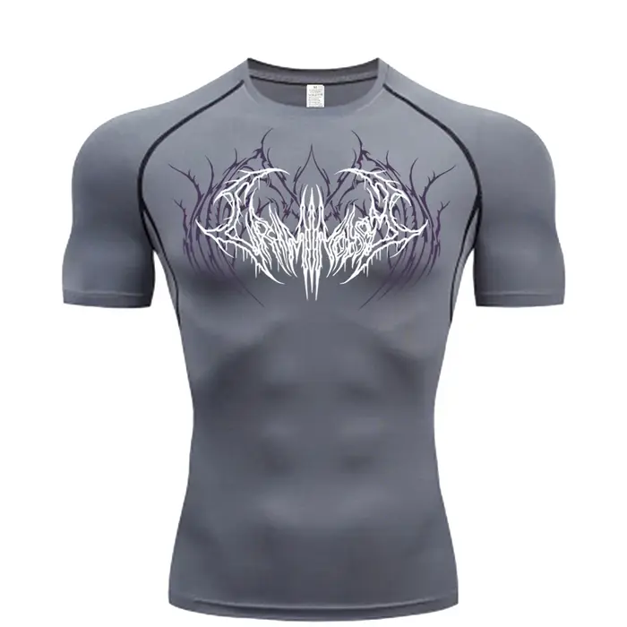 2025 Compression t-shirt hommes à manches courtes Sport t-shirts Fitness course vêtements