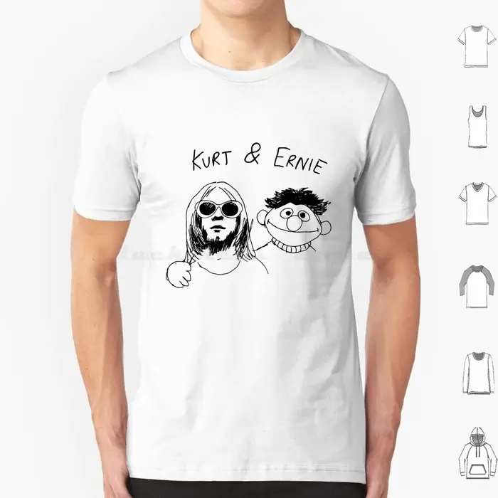 Kurt et Ernie t-shirt 6xl coton Cool t-shirt Kurt Ernie
