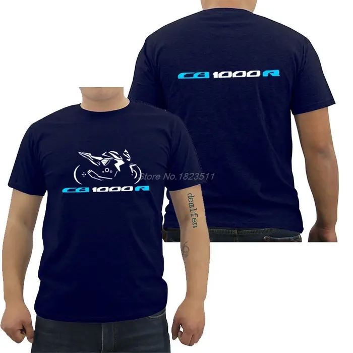 T-shirt à manches courtes pour hommes, Streetwear, en coton, à la mode, CB 1000 R
