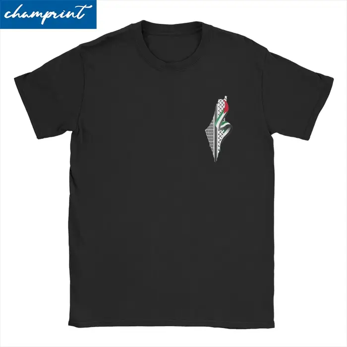 Tatreez palestinien T-Shirts hommes femmes Palestines Kufiya Keffiyeh drôle pur coton t-shirt à manches courtes