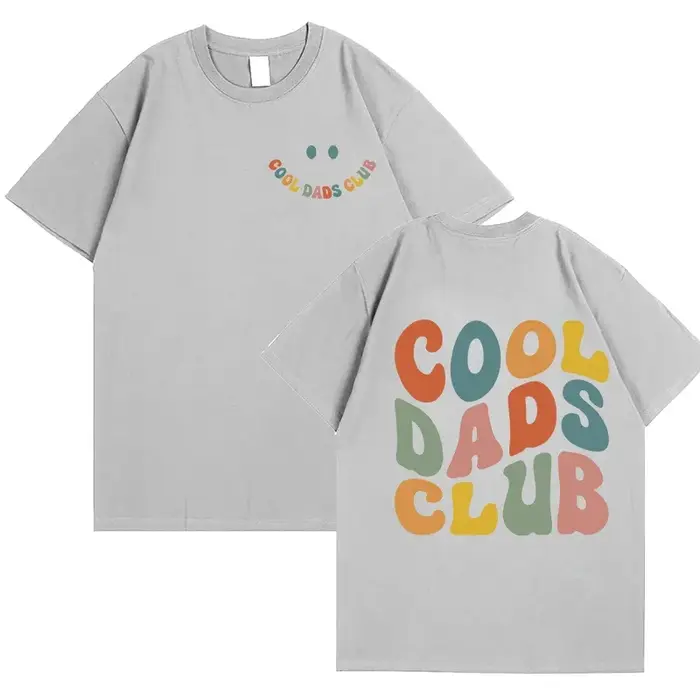 Cool papa Clun chemise pour hommes vêtements papas anniversaire T-shirts avant arrière impression