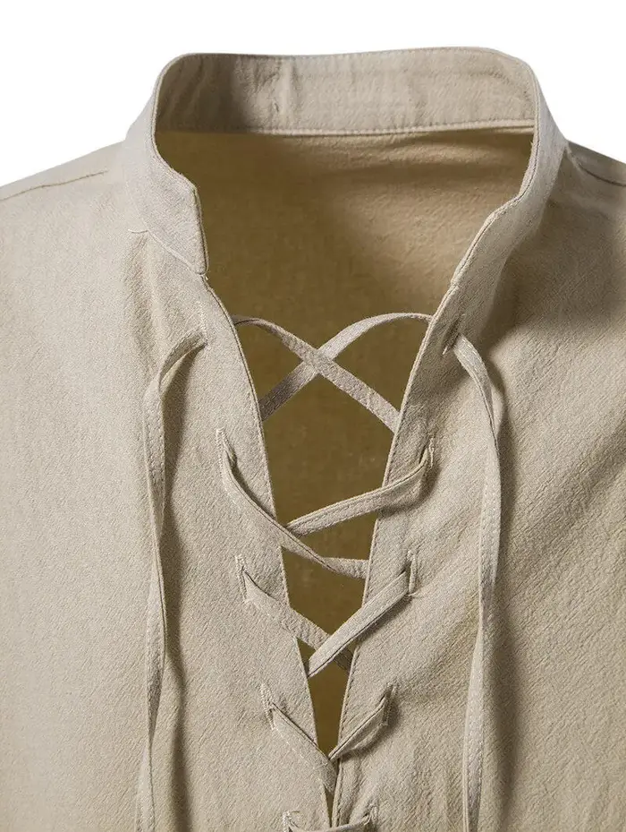 Chemise Henley décontractée pour homme