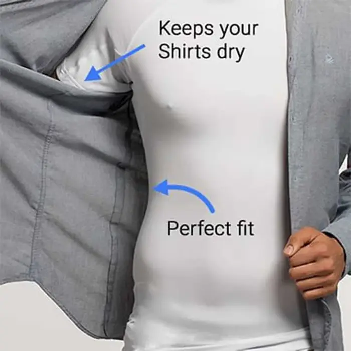 T-shirt à col en V profond pour hommes