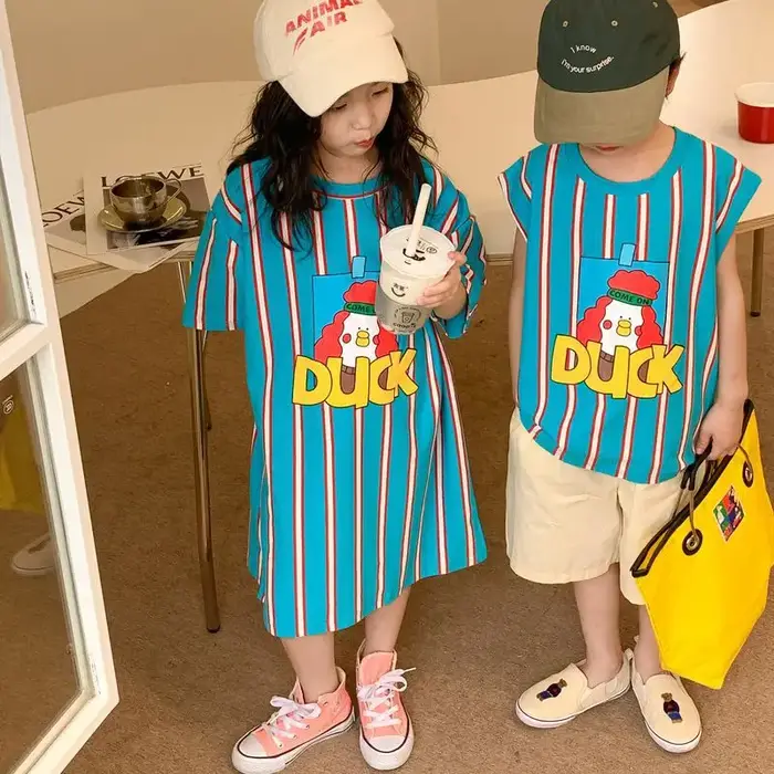 6733 T-shirt pour enfants frère soeur