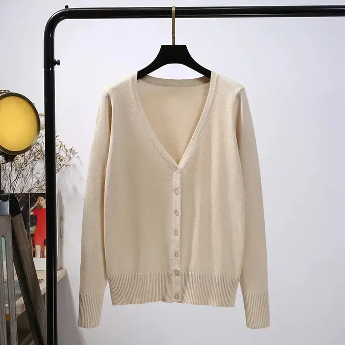 Pull court tricoté à manches longues pour femmes