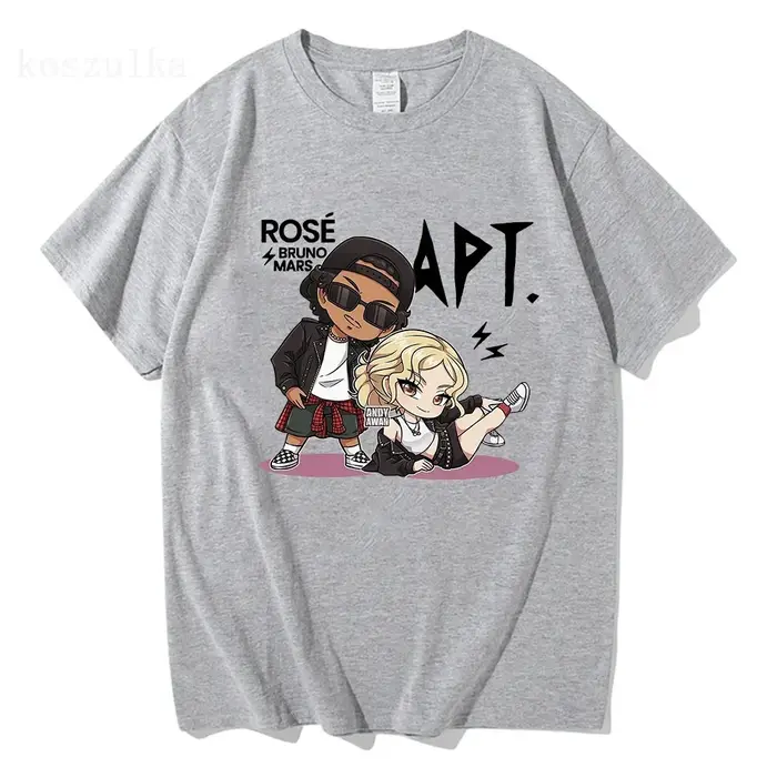 ROSE Bruno Mars APT T-Shirt mode hommes/femmes Harajuku graphique
