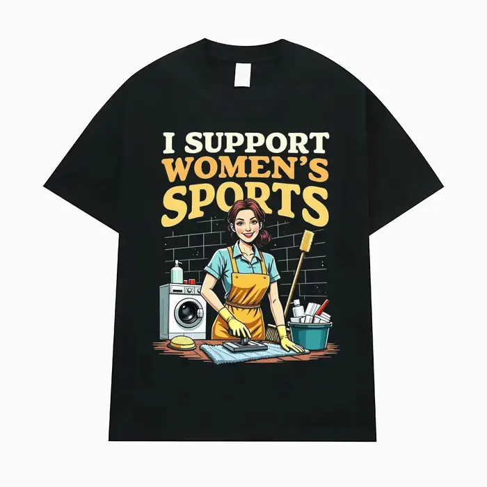 T-shirt humoristique et sarcastique « J'encourage les sports féminins » pour hommes et femmes