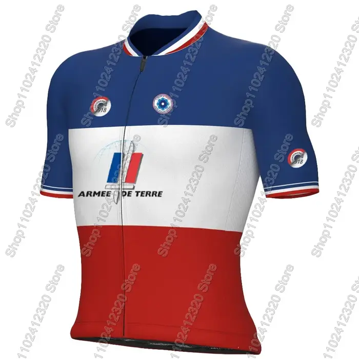 Ensemble Maillot et Cuissard Cycliste Équipe de France 2026 – Tenue d'Été pour Vélo de Route et VTT 