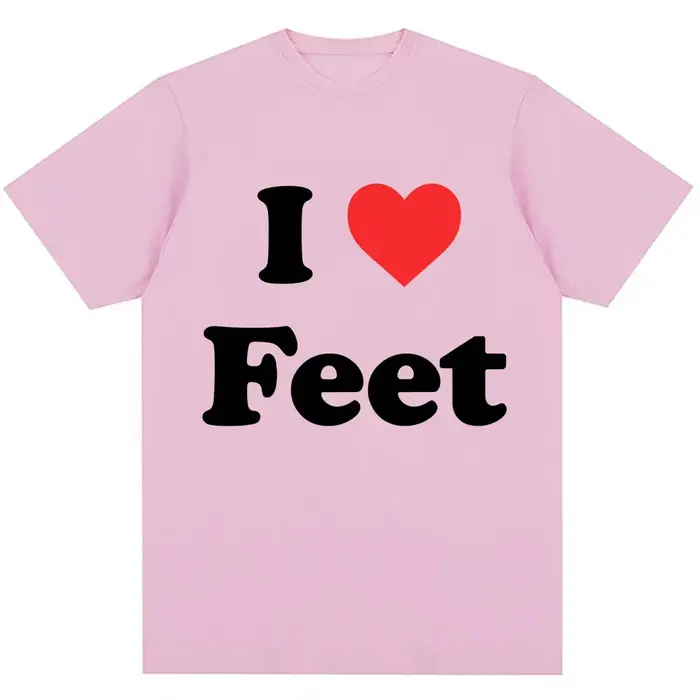 T-shirt humoristique « I Love Feet » pour hommes et femmes