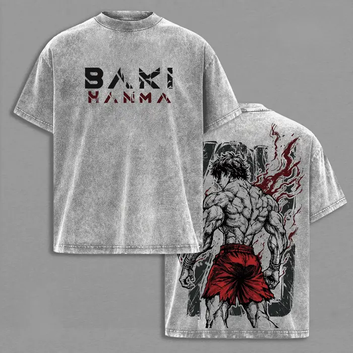 T-shirt Anime Baki imprimé Manga