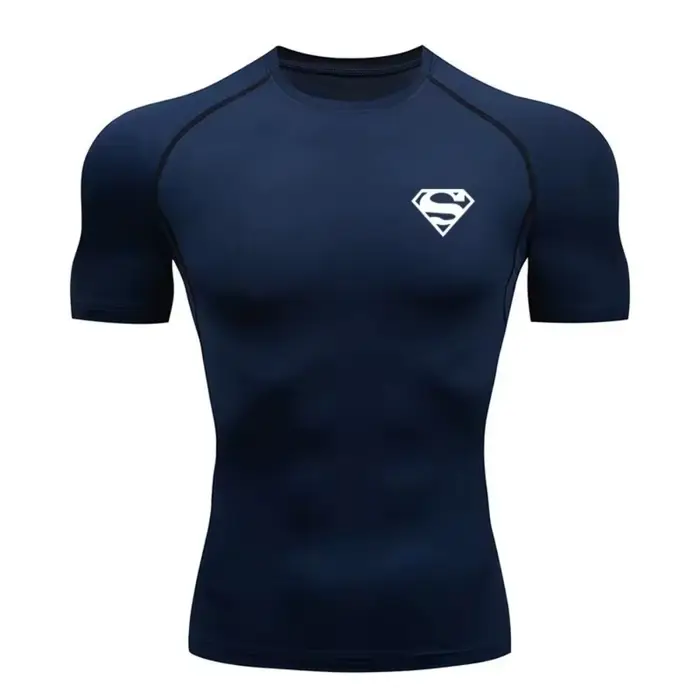 T-shirt de compression homme 2026 à manches courtes – Maillot de sport fitness