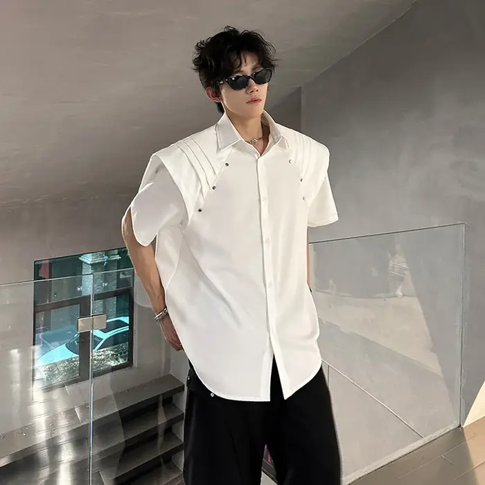 Chemise d'été à manches courtes pour hommes