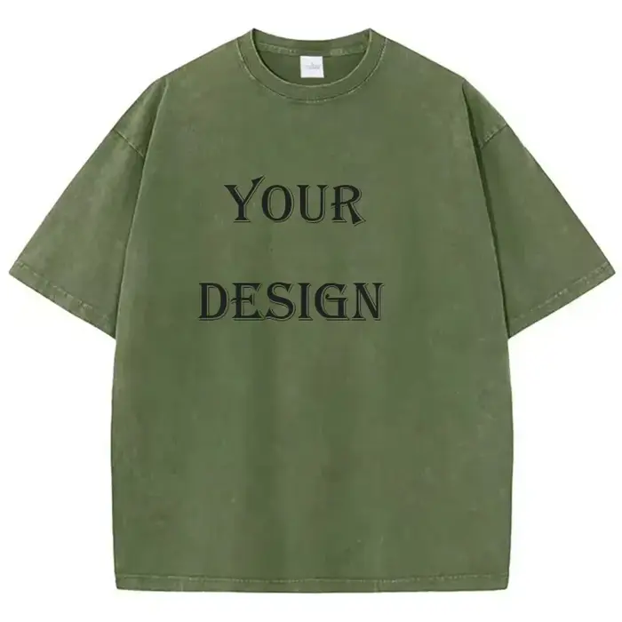 T-shirt unisexe 100% coton lavé