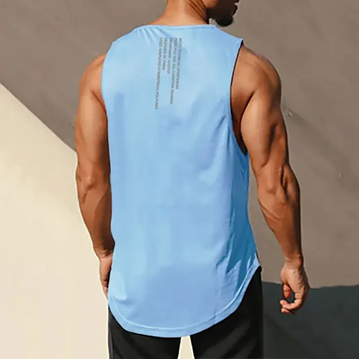 Muscleguys débardeur de gymnastique hommes musculation Singlet Fitness Stringer chemise sans manches maille séchage