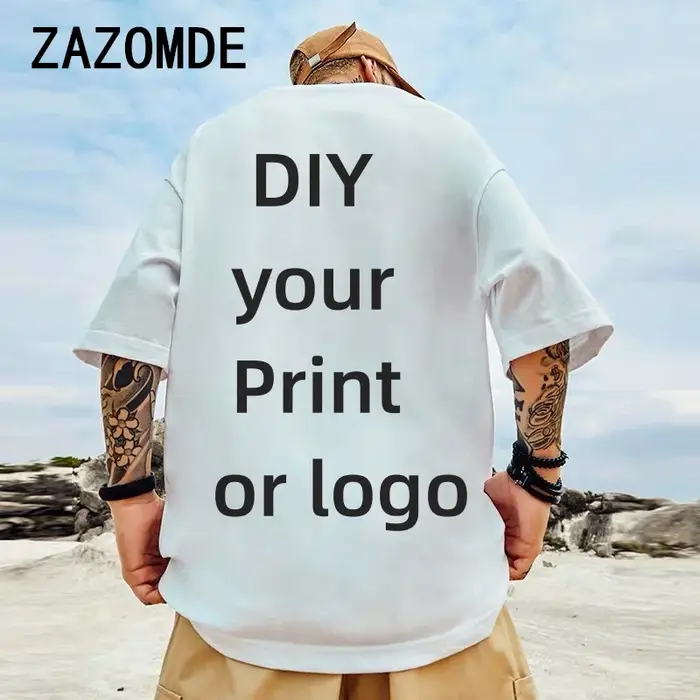 T-shirt personnalisé 100% coton pour hommes et femmes