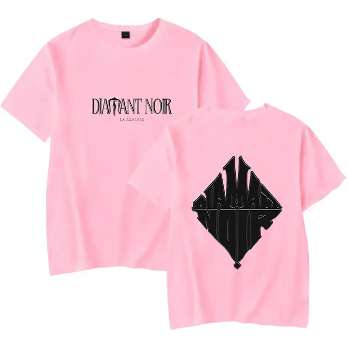 Werenoi Diamant Noir T-shirt Unique à manches courtes hauts