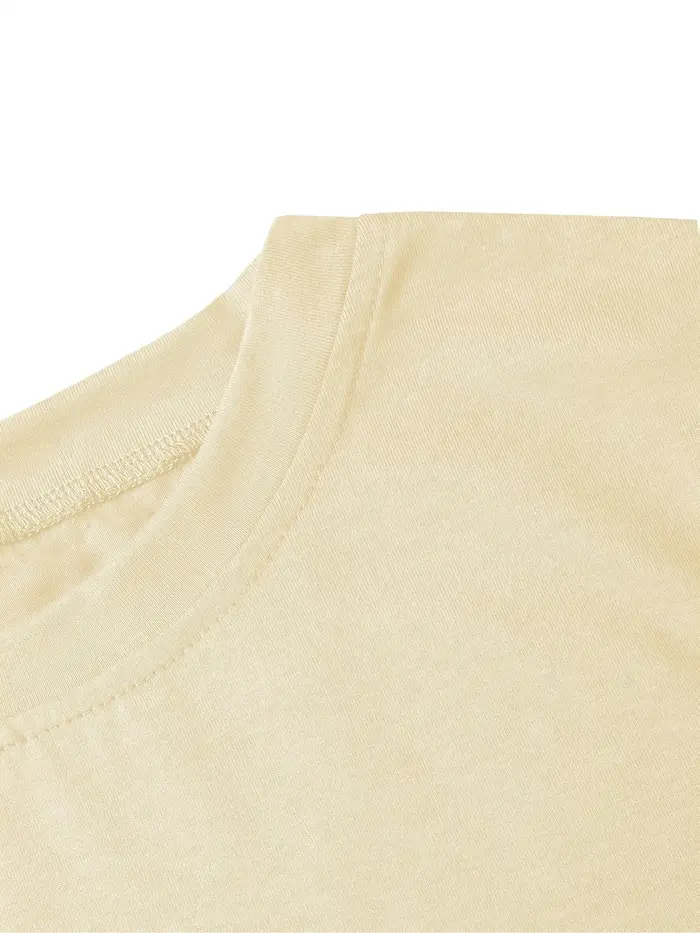 T-shirt à manches courtes pour femme avec imprimé cerises dorées