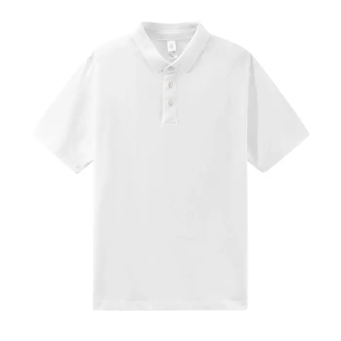 Polo à manches courtes vert foncé, t-shirt ample pour homme à col kaki, idéal pour l'été