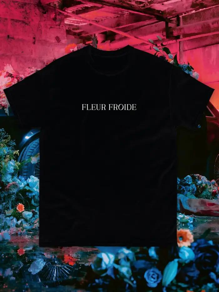 T-shirt graphique Fleur Froide style Tayc français pour hommes et femmes