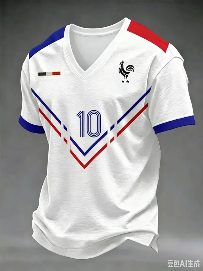 T-shirt de supporter de football France à manches courtes, respirant, séchage rapide, style streetwear décontracté, chemise de football tendance pour homme, nouveauté 2026