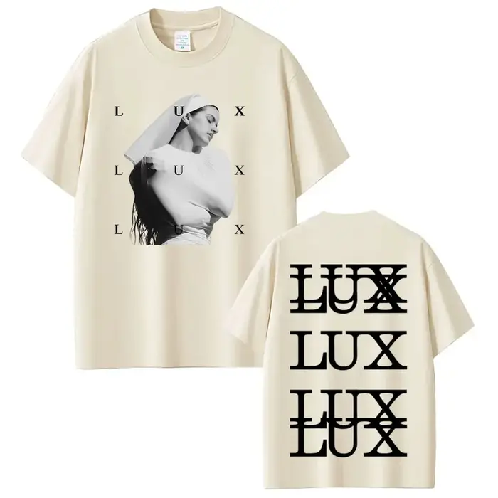 Chanteur Lux Rosalia mode impression T-shirt hommes femmes Harajuku vêtements T-shirts à manches courtes décontracté