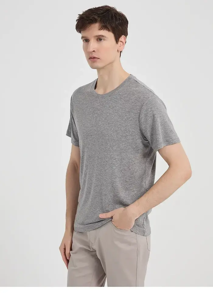 T-shirt en laine mérinos pour homme