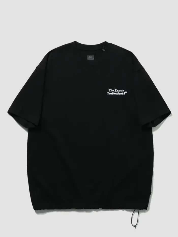 The Ennoy T-shirt coopération rétro broderie à manches courtes hommes et femmes col rond ample pur coton tokyo