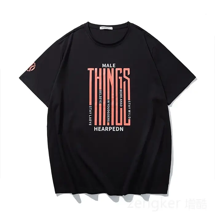 T-shirt graphique ample à manches courtes pour hommes