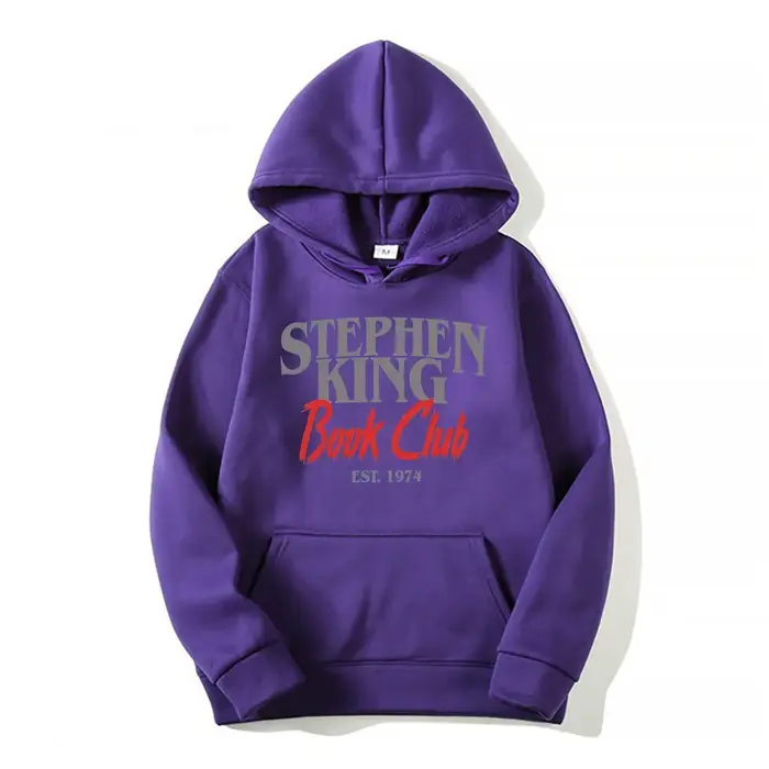 Stephen King PleClub-Sweats à capuche graphiques surdimensionnés pour hommes, Économie blancs, Sweat