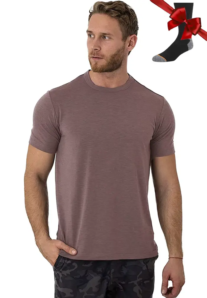 T-shirt 100% laine mérinos pour hommes