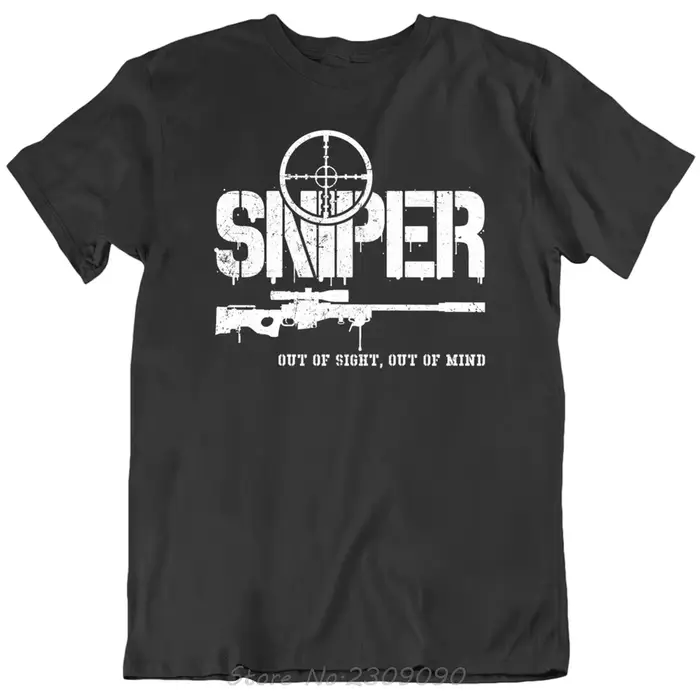 Sniper Us Army Special Force Seals Para Sas T-shirt surdimensionné décontracté col rond été unisexe 