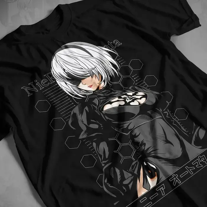 Chemise Nier sexy 2B, chemise Nier, t-shirt Anime