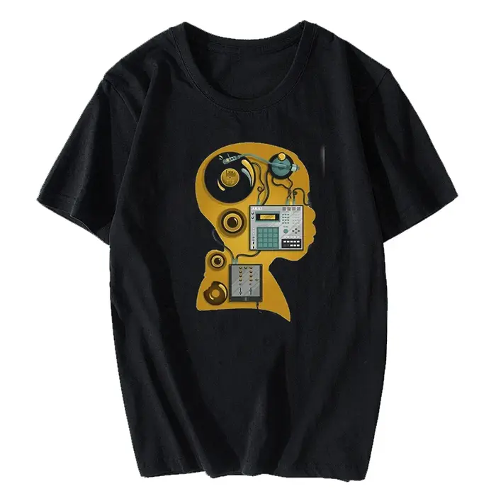 T-shirt en coton esthétique pour hommes, T-shirt J Dilla Dj, Streetwear cool, Harajuku, Zones bre, H