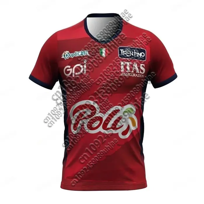 Nouvelle Arrivée Style Italien T-shirt de Volleyball Imprimé 3D Décontracté Sportif Maillot Domicile Extérieur Adulte Enfant Unisexe Hauts Assortis Famille