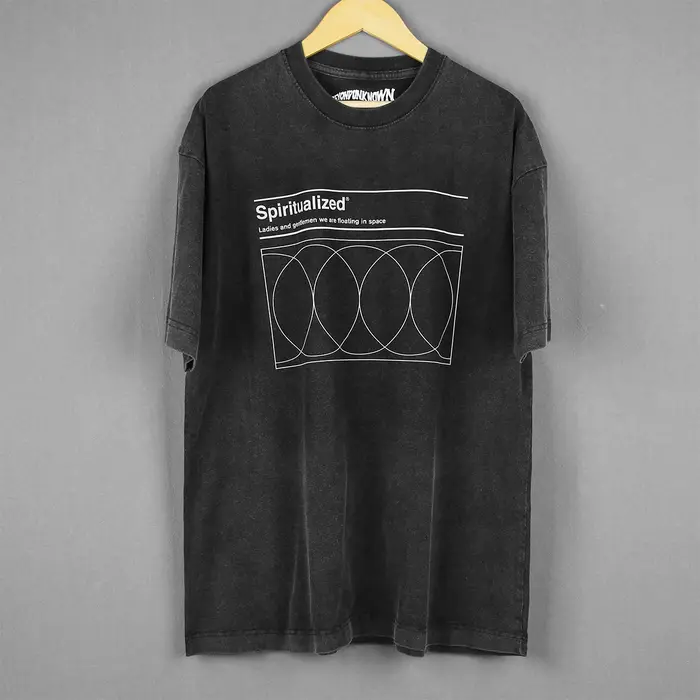 T-Shirt spiritualisé dames et messieurs nous flottons dans l'espace groupe de Rock coton manches courtes graphique imprimé chemises pour hommes
