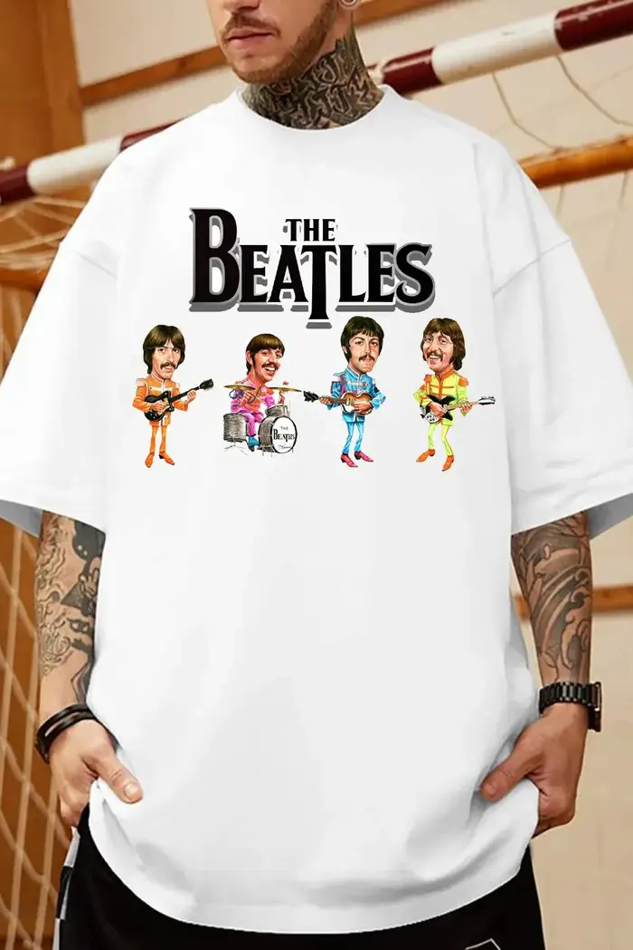 T-shirt The Beatles pour hommes et femmes