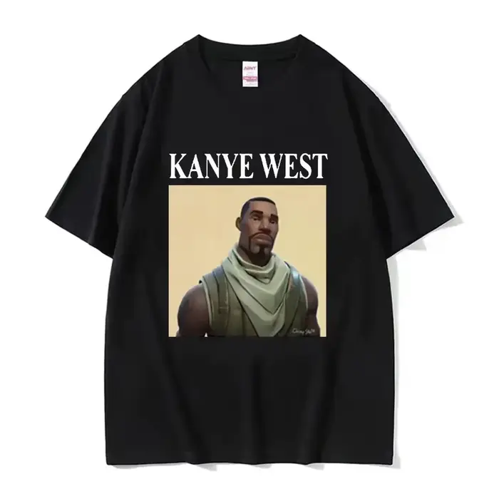T-shirt drôle Kanye West Meme pour hommes, style vintage Hip Hop Rap, T-shirt à manches courtes pour