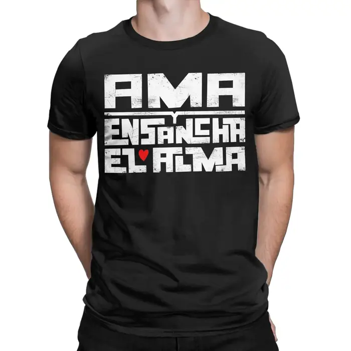 Crazy Ama y ensancha el alma EXTREMODURO T-Shirt pour hommes col rond coton t-shirts à manches courtes