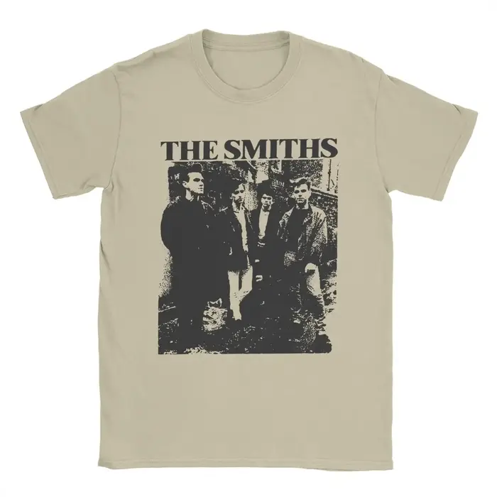 The Smiths Vintage crayon dessin Style T-Shirt pour hommes musique décontracté pur coton T-Shirt O m