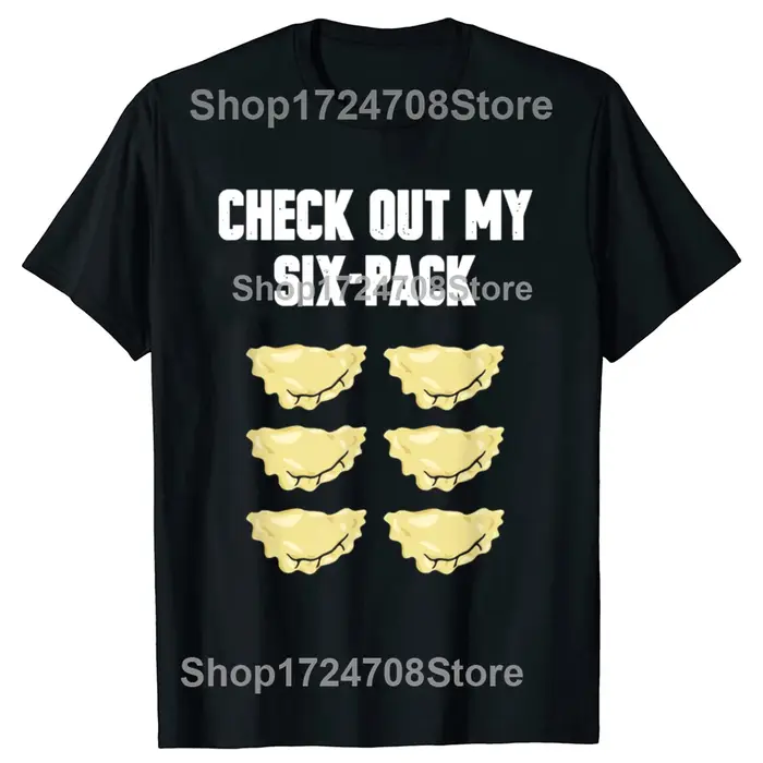 T-shirts graphiques amusants Pierogies Polish pour hommes et femmes, t-shirt décontracté à la mode, 100% coton, ample et surdimensionné