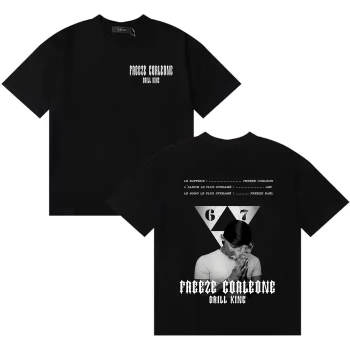 T-shirt Rapper Freeze Corleone Classic Graphics 667, T-shirt Harajuku surdimensionné à manches court