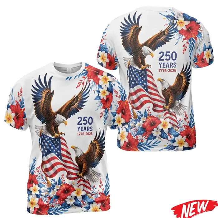 T-shirt pour hommes du 250e anniversaire de l'Amérique