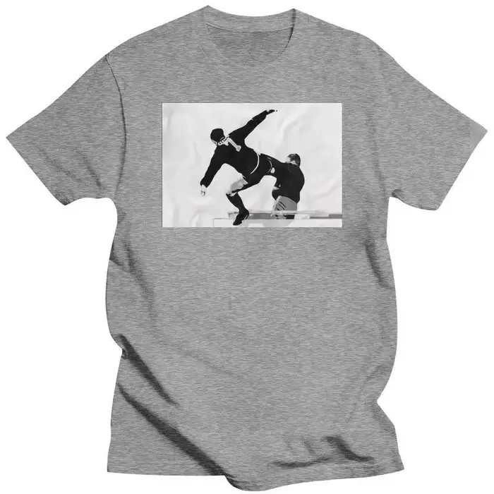 Humor t-shirt style vintage homme coton à manches courtes nouveau Eric Cantona Kick