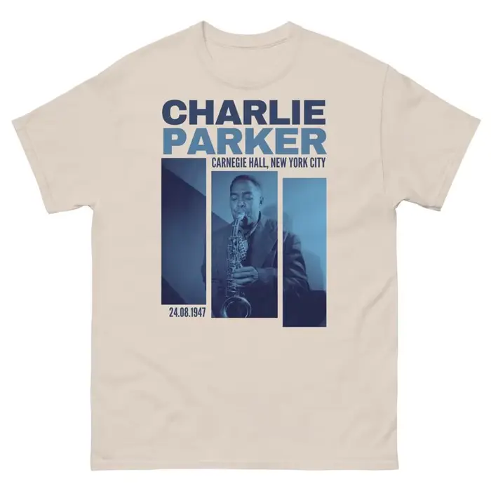Charlie Parker t-shirt Jazz Bebop légende de la musique