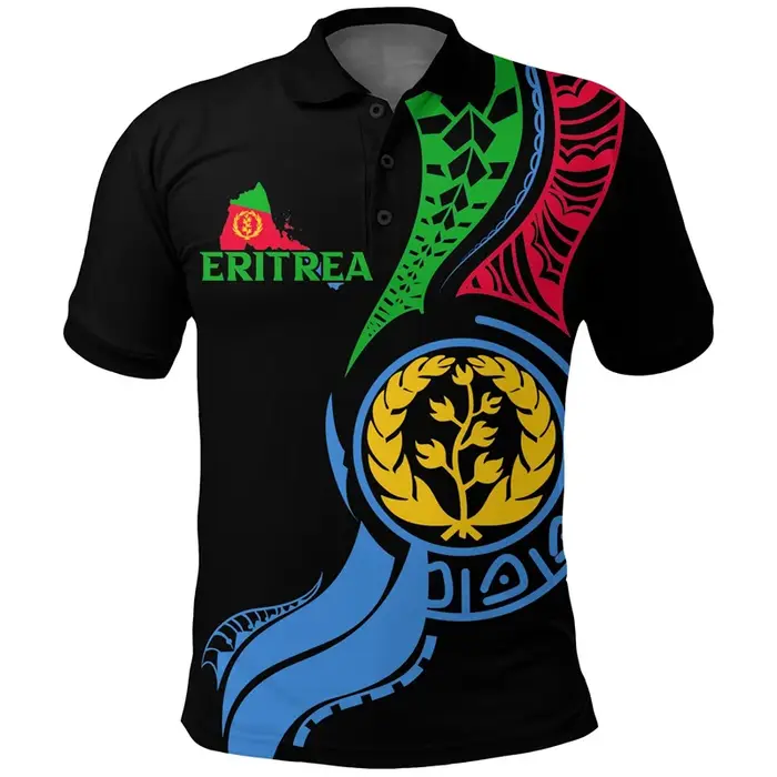 Polo imprimé 3D The Feel of Eritrea pour hommes