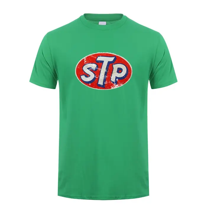 T-shirt à manches courtes avec logo STP pour homme, décontracté, cool, course automobile