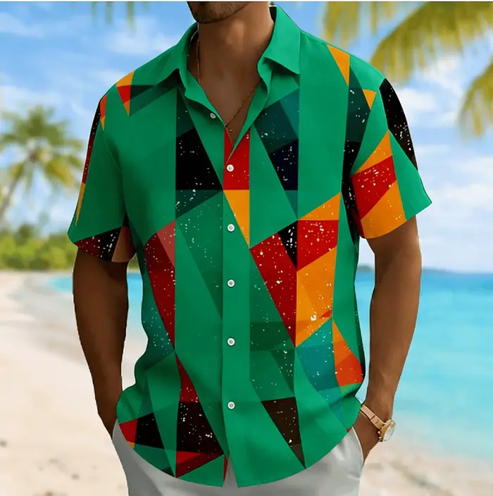 Chemise à manches courtes pour hommes